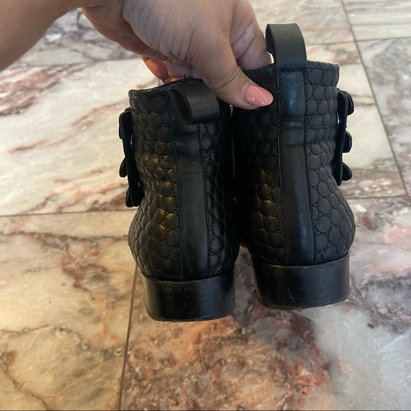 Tabitha Simmons Early Quilted Leather Ankle Boots Size 38.5 - Picture 11 of 12